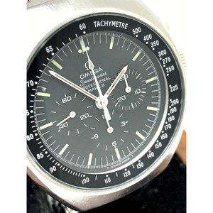 Omega Speedmaster Mark II Men's Watch 145.014 Swiss Manual Black Dial Vi…